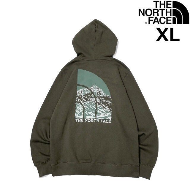 売切り【正規新品】THE NORTH FACE◆NOVELTY GRAPHIC HOODIE プルオーバー パーカー US限定 グラフィック(XL)カーキ181130-33拍卖