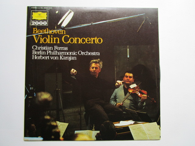 LPレコード ベートーヴェン ヴァイオリン協奏曲 フェラス(ヴァイオリン) カラヤン(指揮) ベルリン・フィルハーモニー管弦楽団拍卖