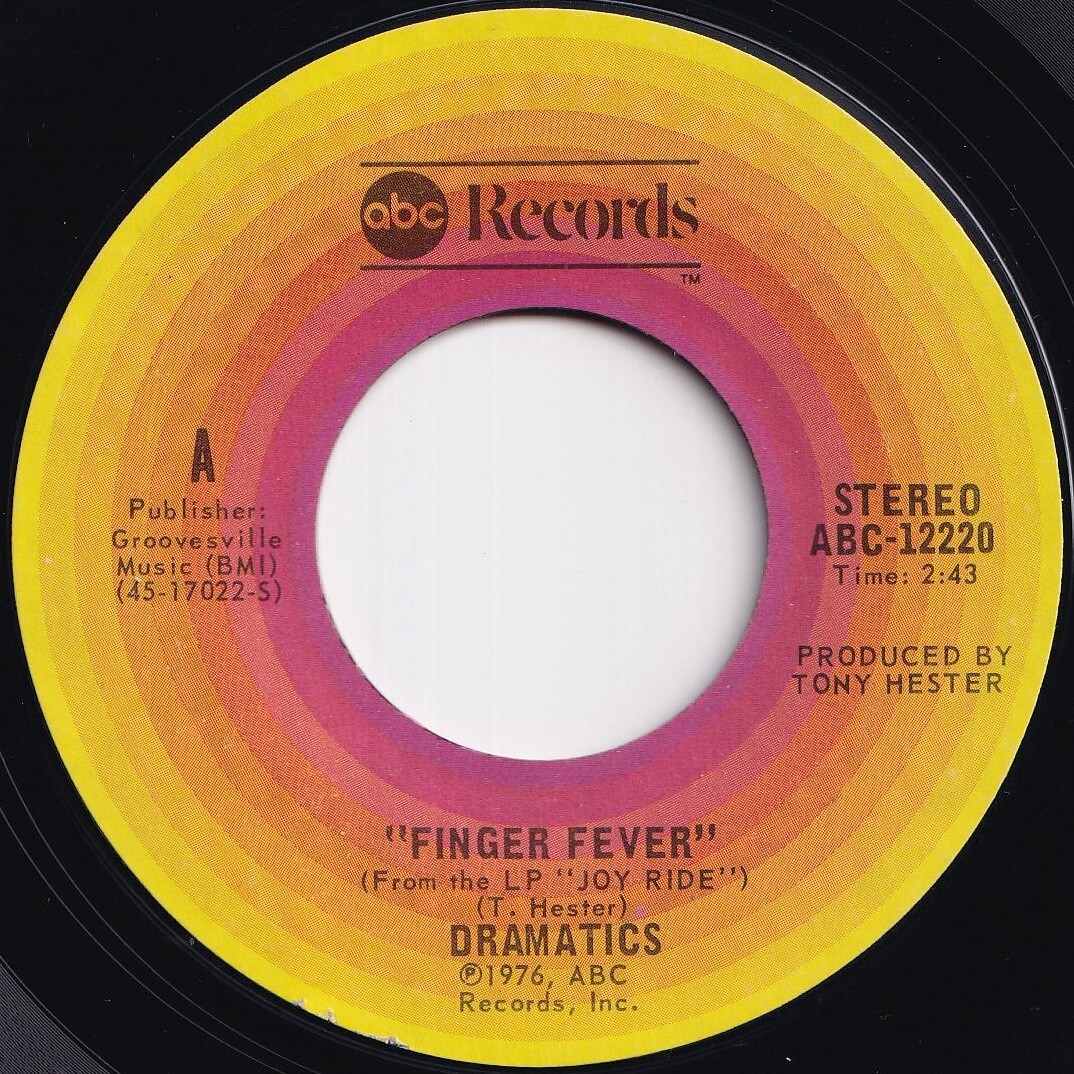 Dramatics Finger Fever / Say The Word ABC US 12220 210957 SOUL ソウル レコード 7インチ 45拍卖
