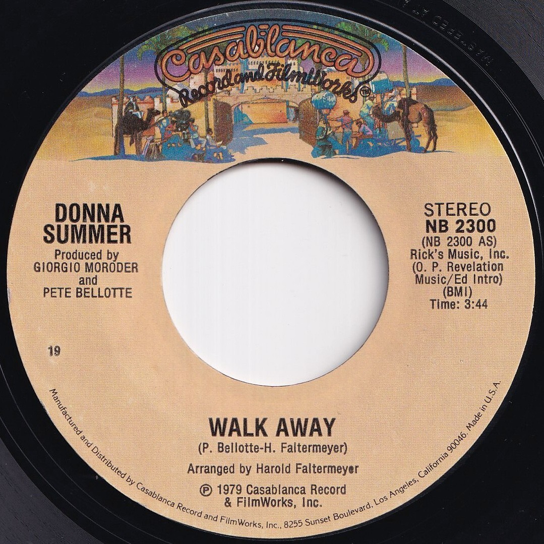 Donna Summer Walk Away / Could It Be Magic Casablanca US NB 2300 210975 SOUL DISCO ソウル ディスコ レコード 7インチ 45拍卖