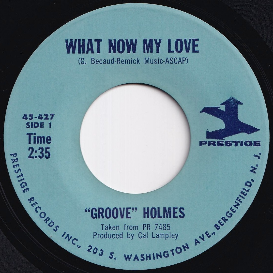Groove Holmes What Now My Love / Living Soul Prestige US 45-427 210907 JAZZ ジャズ レコード 7インチ 45拍卖