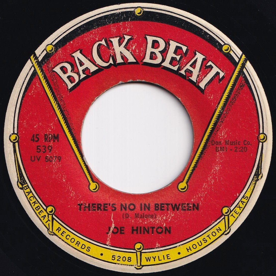 Joe Hinton There Is No In Between / Better To Give Than Receive Back Beat US 539 211179 SOUL ソウル レコード 7インチ 45拍卖