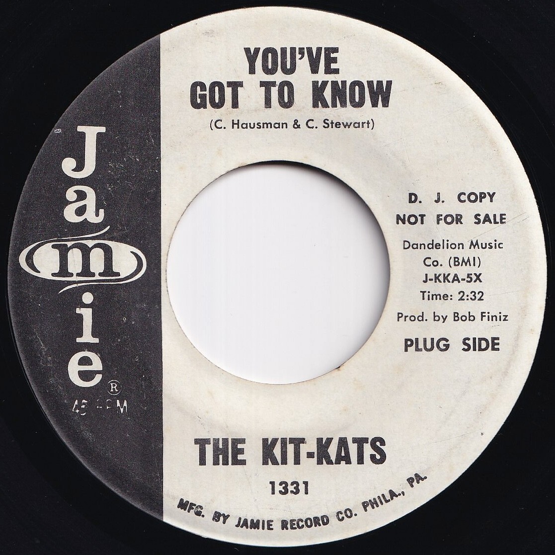 Kit-Kats You've Got To Know / Cold Walls Jamie US 1331 210845 ROCK POP ロック ポップ レコード 7インチ 45拍卖