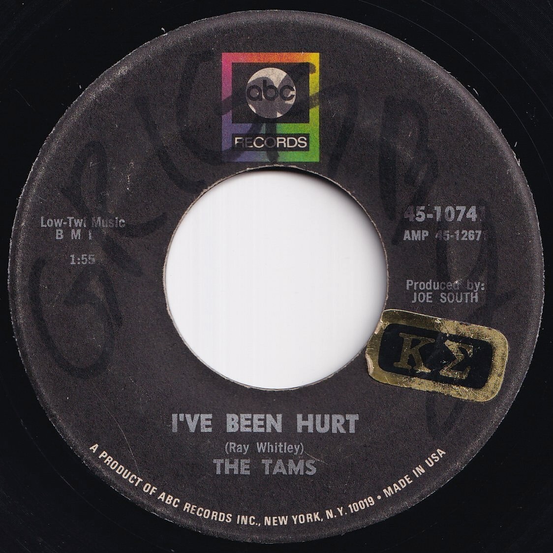 Tams I've Been Hurt / Carrying On ABC US 45-10741 210926 SOUL ソウル レコード 7インチ 45拍卖