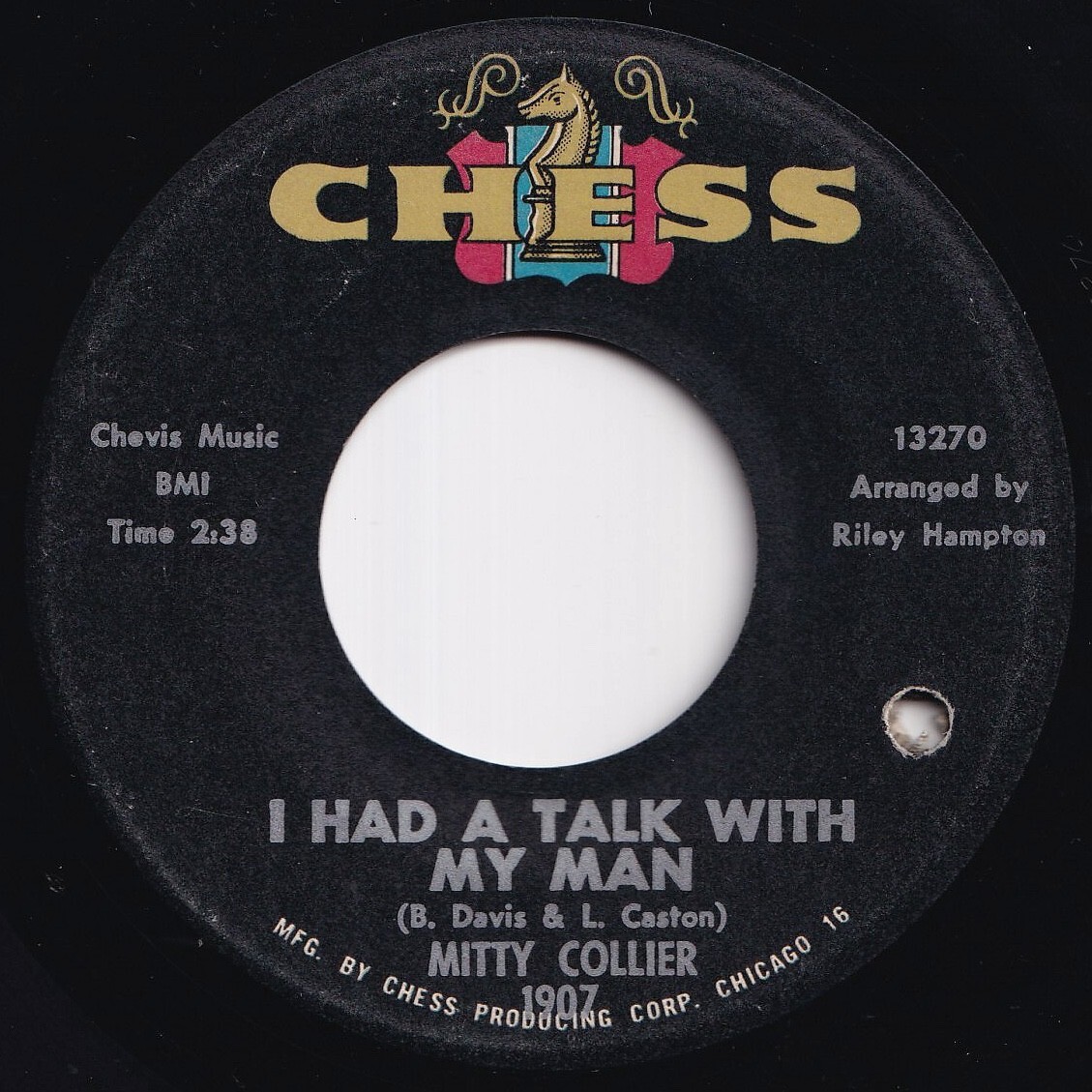 Mitty Collier I Had A Talk With My Man / Free Girl (In The Morning) Chess US 1907 211124 R&B R&R レコード 7インチ 45拍卖