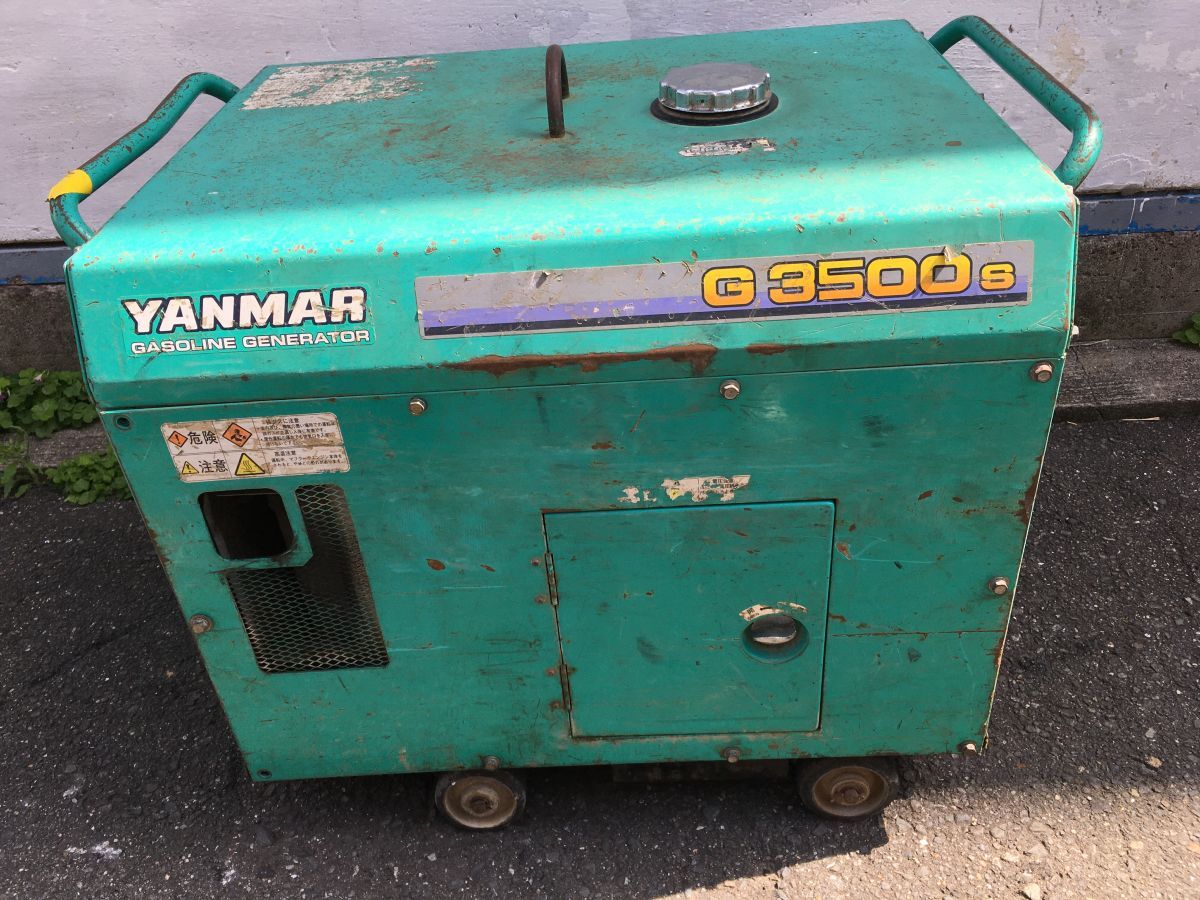 EE461 YANMAR ヤンマー 発電機 G3500S 60Hz クランキングのみ確認済 ジャンク扱/直接(大阪市平野区)or西濃支店止め拍卖