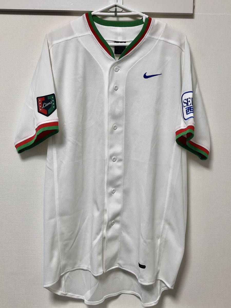 ナイキ 埼玉西武ライオンズ 2002-2003モデル ホーム ユニフォーム サイズL拍卖