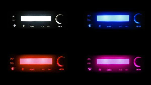 エルグランド E50 LEDエアコン照明セット! レッド拍卖