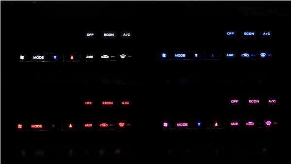 GT-R BNR32 LEDエアコン照明セット! レッド拍卖