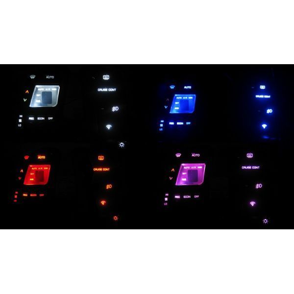 フェアレディZ Z32 LEDエアコン照明セット! デジタル レッド拍卖