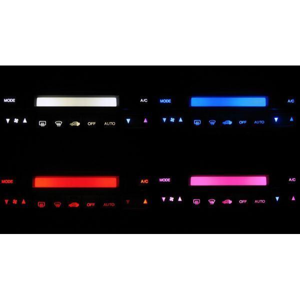 ステップワゴン RF3/4/5/6/7/8 後期 LEDエアコン照明セット! ピンク オートエアコン用拍卖