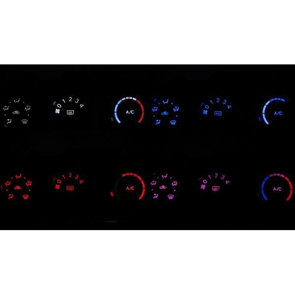 カローラルミオン NZE151N/ZRE152N/ZRE154N LEDエアコン照明セット! レッド拍卖