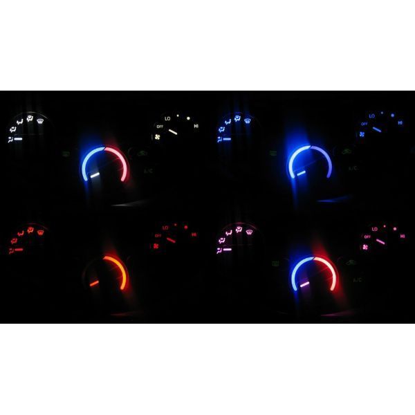 エスティマ ACR30W/ACR40W LEDエアコン照明セット! レッド マニュアルエアコン用拍卖