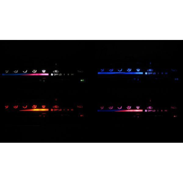 ハイエース 100系 LEDエアコン照明セット! ピンク マニュアルエアコン用拍卖