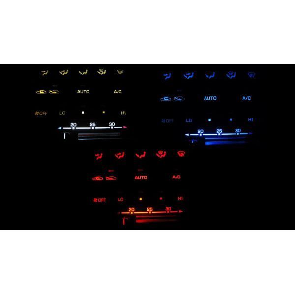 ランドクルーザー J80/81 LEDエアコン照明セット! レッド拍卖