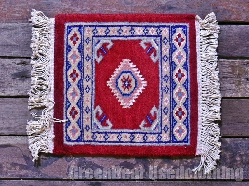 RAGZ299 ミニラグ トライバルラグ インテリアマット ウール絨毯 アンティーク ヴィンテージ拍卖