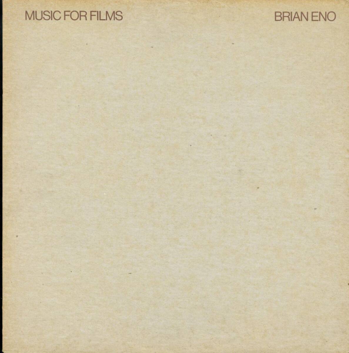 78年 UKプレスLP!Brian Eno / Music For Films【Polydor / 2310 623】ブライアン・イーノ アンビエント エレクトロニック 映画音楽拍卖