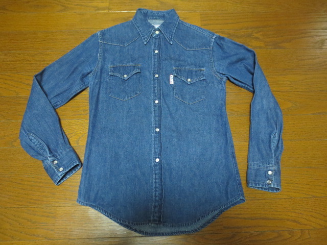 BLUE BLUE HOLLYWOOD RANCH MARKET ハリウッドランチマーケット 長袖デニムウエスタンシャツ 1 日本製拍卖