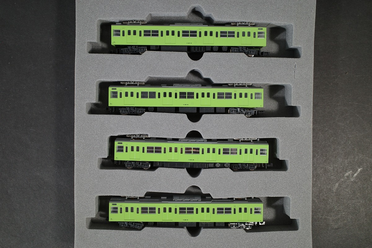 美品 うぐいす 4両セット KATO Nゲージ モハ201-15 3両/モハ201-25 1両 鉄道模型拍卖