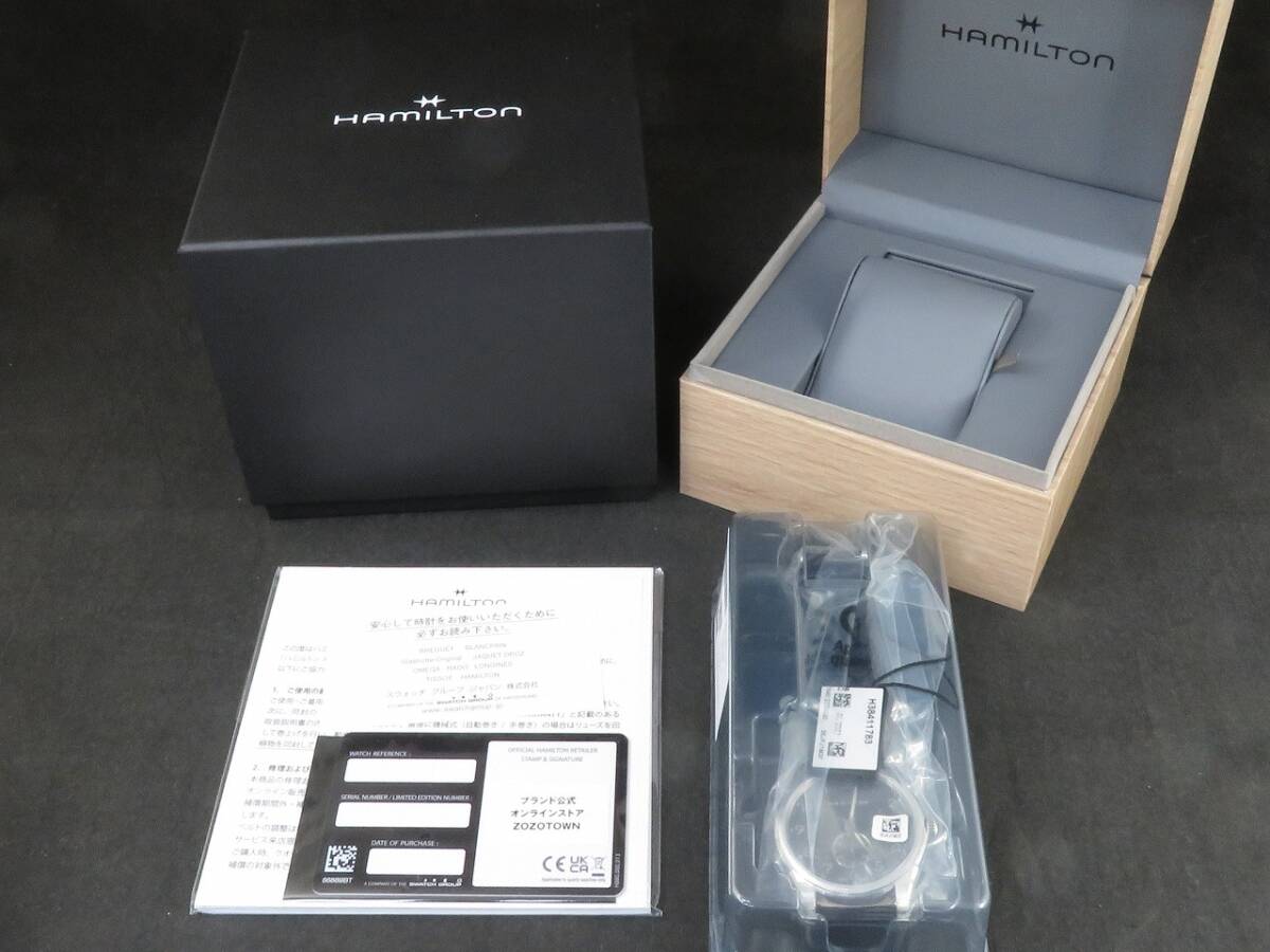未使用 ハミルトン ジャズマスター シンライン メンズ グレー文字盤 H384110 時計 HAMILTON JAZZMASTER H38411783拍卖