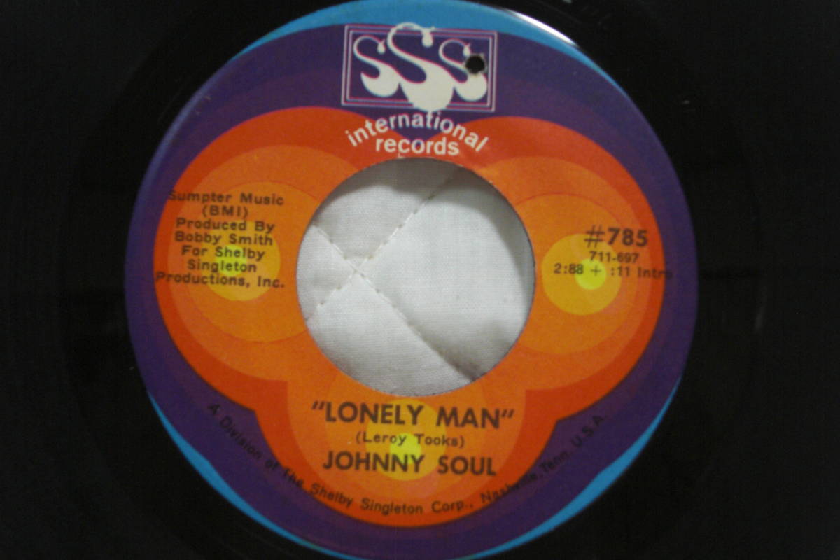 USシングル盤45’ Johnny Soul : Lonely Man / Come And Get It (SSS International Records, Inc. #785) E拍卖