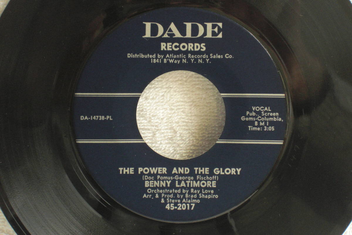 USシングル盤45’ Benny Latimore : The Power And The Glory / Love Don't Love Me(Dade Records 45-2017) E拍卖