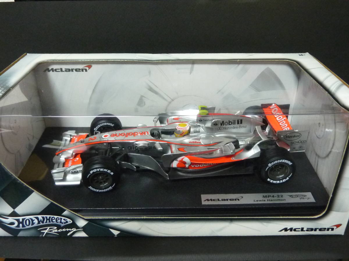 1/18 HotWheels ホットウィール ボーダフォン・マクラーレン メルセデス MP4-22 L.ハミルトン拍卖