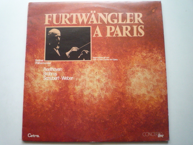UY49 伊Cetra盤2LP パリのフルトヴェングラー・/シューベルト、ベートーヴェン他 ベルリンPO 1954/5/4拍卖