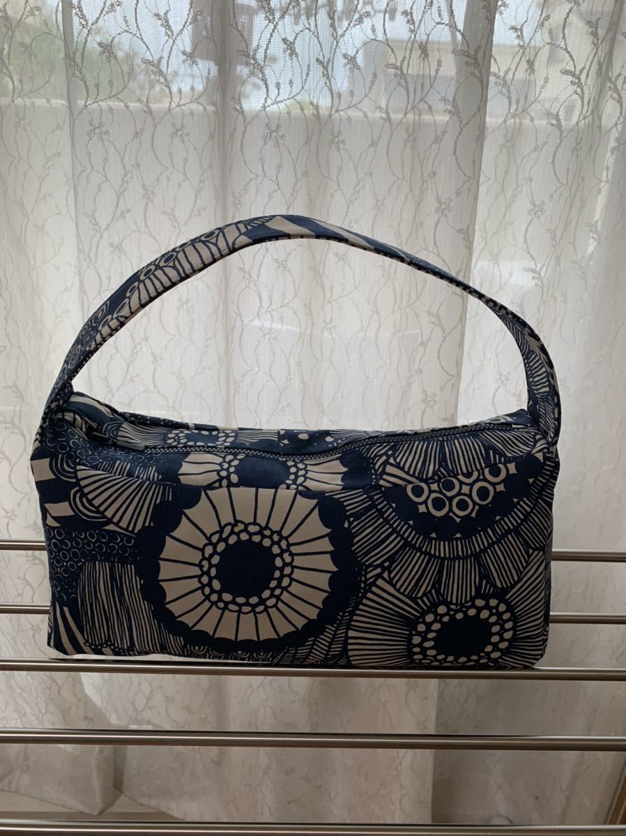 ☆ハンドメイド☆マリメッコ生地☆ワンハンドルショルダーバッグ拍卖
