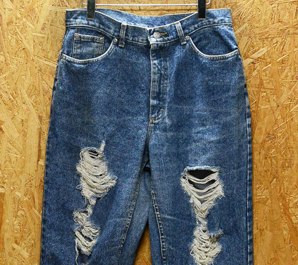 米国製 レディース W32( 1/2 )Lee リー305-0843 強ハイウエストテーパード デニム 股下79cm拍卖