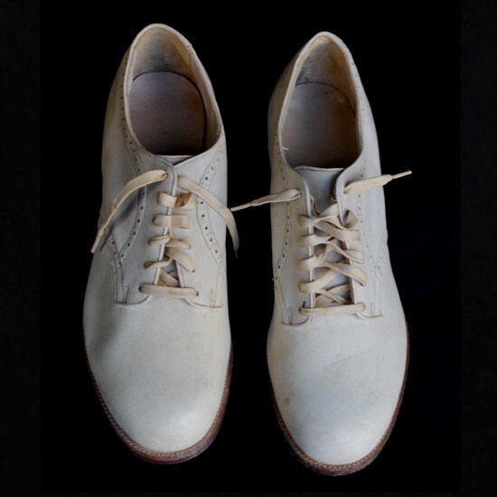 ●2364●アーミーグッズ 超希少品! ◆1940 ~ 50 年 US Navy 女性用?サービスシューズ ◆ 未使用置き古し品です。拍卖