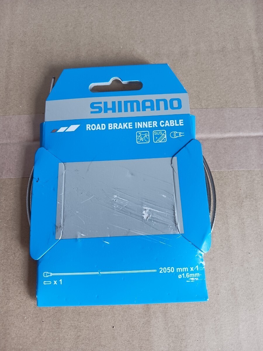 未使用 シマノロード用 ステンレスブレーキインナーケーブル 2050mmY80098330 直径1.6mm ワイヤー拍卖