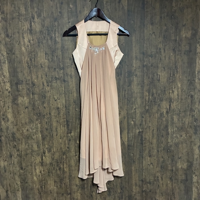 A431◇Rue de B | リューデベー ワンピース ドレス ライトサーモンピンク レディース 2サイズ 中古品拍卖