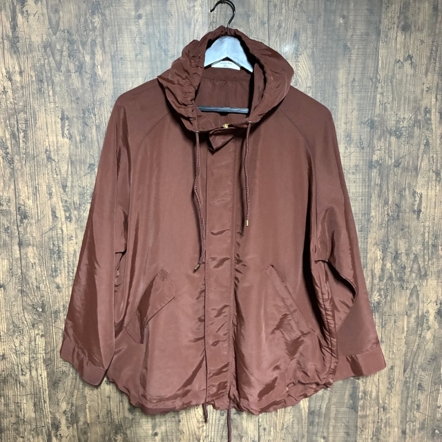 M60◇Samansa Mos2 blue | サマンサモスモス ブルゾンジャケット 赤みがかった茶色 レディース フリーサイズ 中古品拍卖