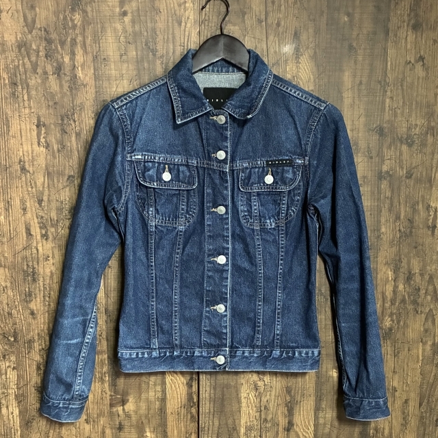 M67◇SISLEY | シスレー デニムジャケット インディゴブルー レディース XSサイズ 中古品拍卖