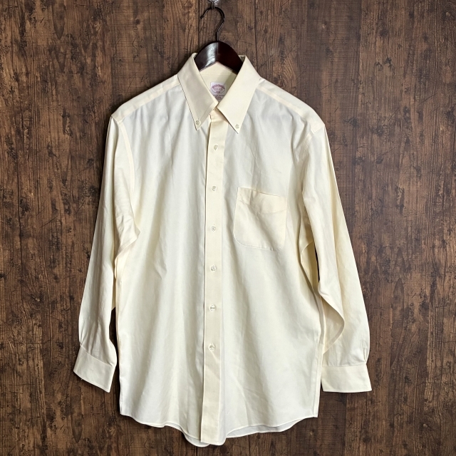 M68◇Brooks Brothers | ブルックスブラザーズ ノンアイロン長袖シャツ クリーム メンズ 15 1/2-2/3サイズ 中古品拍卖