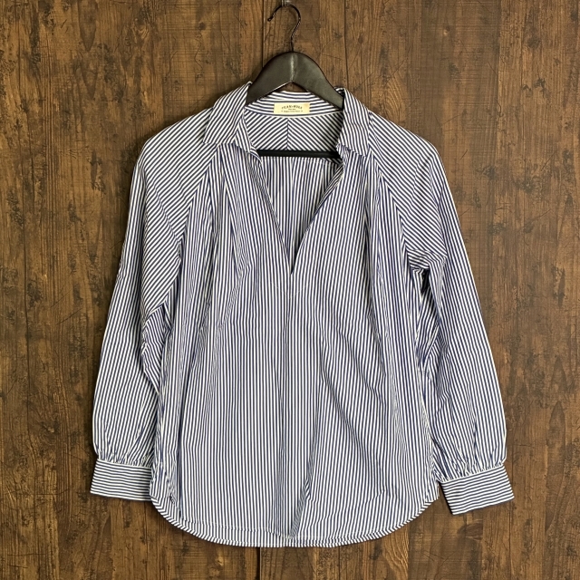 A472◇FRAMeWORK | フレームワーク ストライプシャツ ホワイト×ブルー レディース サイズ不明 中古品拍卖