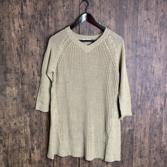 A472◇FRAMeWORK | フレームワーク ニットチュニック ベージュ レディース サイズ不明 中古品拍卖
