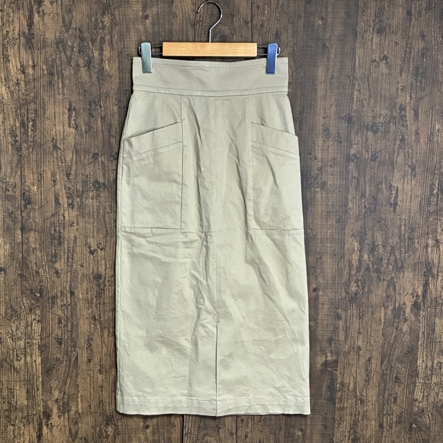 M50◇nano・universe | ナノユニバース タイトスカート ベージュ レディース 36サイズ 中古品拍卖