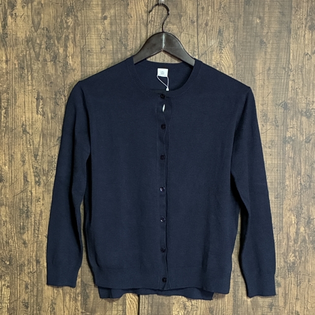 M27◇illi | イリ クルーネックカーディガン ネイビー レディース Oneサイズ 中古品拍卖
