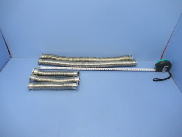 メーカー不明 真空配管ホース KF25サイズ L=500(2本)、L=200(3本) 型式不明 y1430拍卖