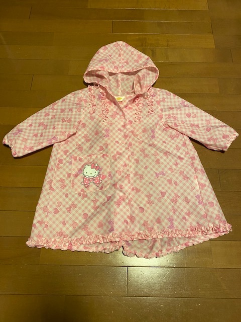 サンリオ キティー レインコート サイズ 100 ★★美品★★拍卖
