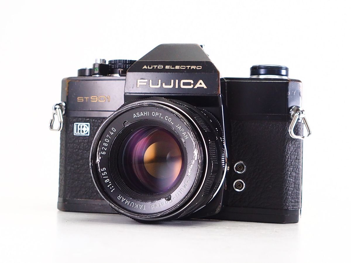 ★訳あり実用品★ フジカ FUJICA ST901 LED ボディ TAKUMAR 55mm F1.8 レンズセット ★シャッターOK! #N0368拍卖