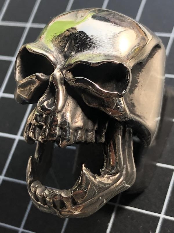 超インパクト★スカル・リング★アゴあり★叫び★各サイズあり★拍卖