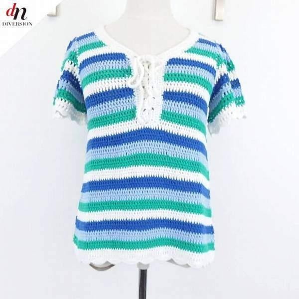 BITTEN APPLE BY BLONDY ブロンディ 半袖 ボーダー ニット拍卖