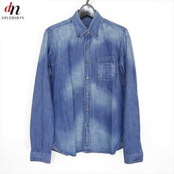 11AW 11FW SOPHNET. ソフネット SOPH ソフ LIGHT OUNCE DENIM B.D SHIRT 長袖 ライトオンス デニム ボタンダウン シャツ INDIGO S拍卖