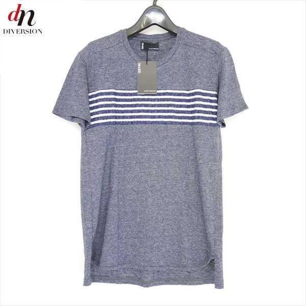 GEYM ゲイム 半袖 ボーダー切り替え TEE Tシャツ カットソー NAVY XS拍卖