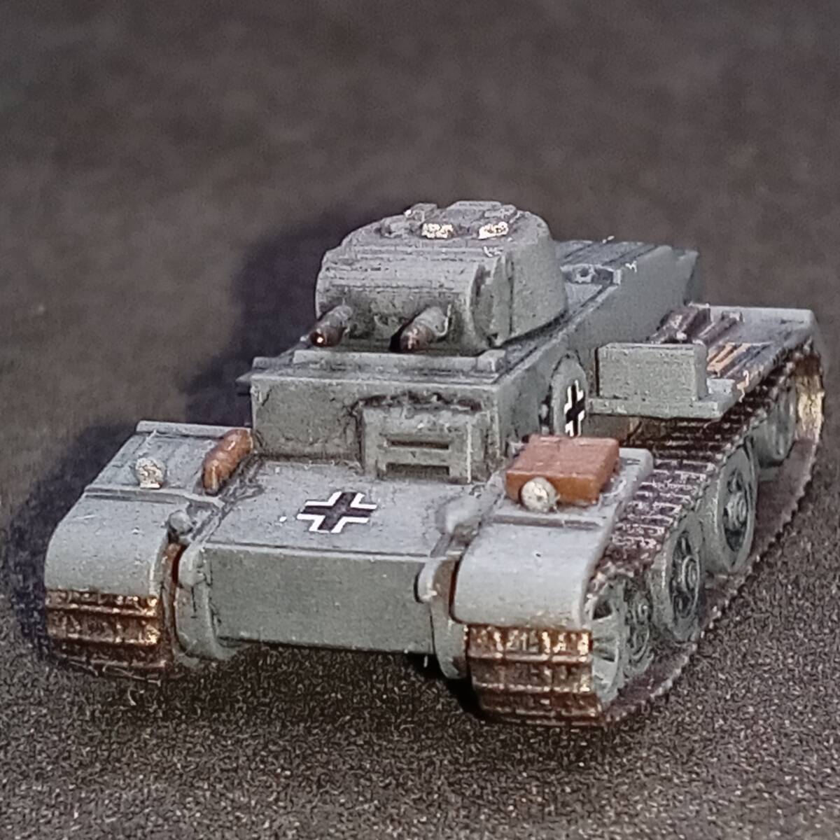 ●完成品1/144 1号F型戦車,”ティーガーのテストベッド?重装甲の軽戦車!”,パンツァーグラウ塗装,ドイツ,WW2,自作ver拍卖