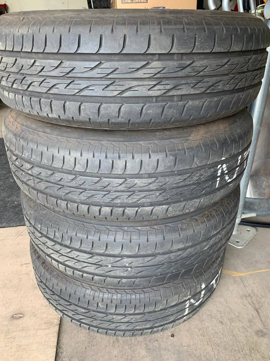 Y402 165/70R14 bridgestone ブリジストン 2018*2本/2019*2本 PCD100 4H 5J NSP135 vitz ヴィッツ 4本セット拍卖