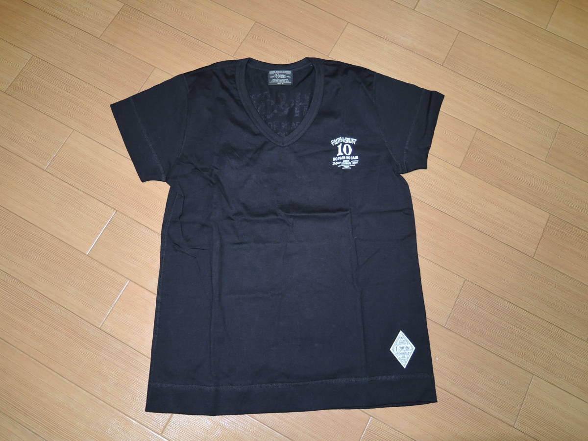 新品 CRIMIE クライミー カットソー S 黒 VネックTシャツ拍卖